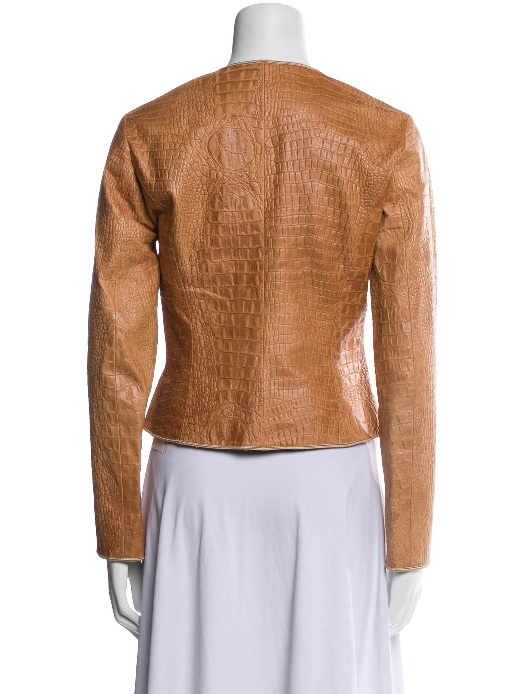 Franck Namani Leather Evening Jacket